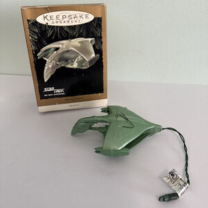 1995 Hallmark Keepsake Star Trek Ornament Romulan Warbird Magic Light